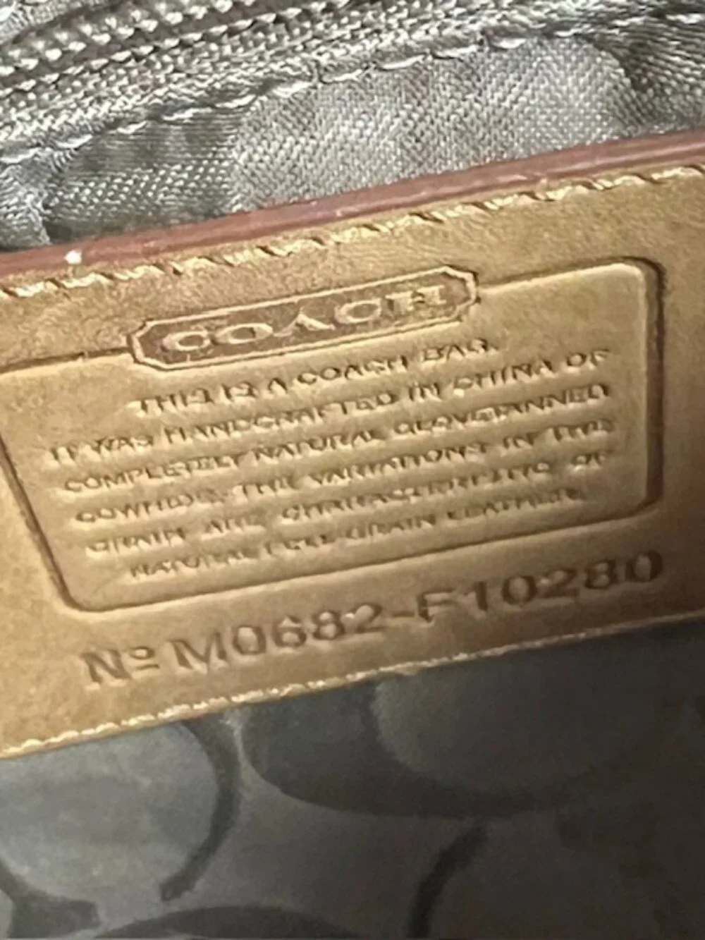COACH HAMILTON HOBO LEATHER SHOULDER BAG #10280 CAMEL